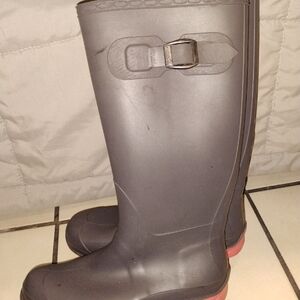 Kamik Jennifer Black Rain Boots Tall Women's Sz 6